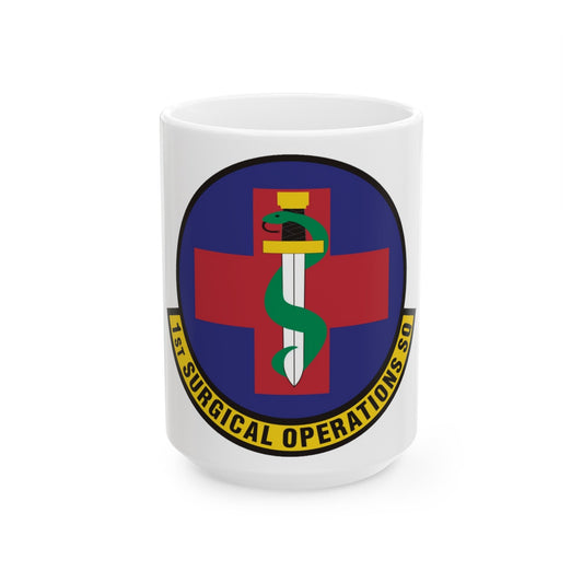1st Surgical Operations Squadron (U.S. Air Force) White Coffee Mug-15oz-The Sticker Space