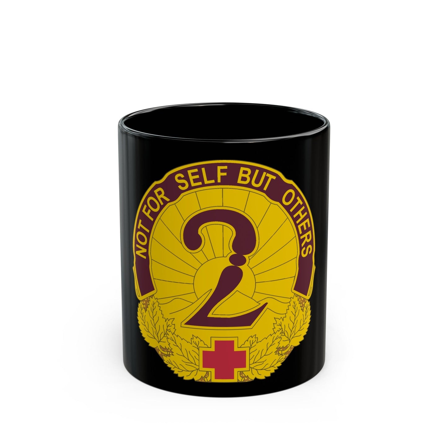 2 General Hospital (U.S. Army) Black Coffee Mug-11oz-The Sticker Space