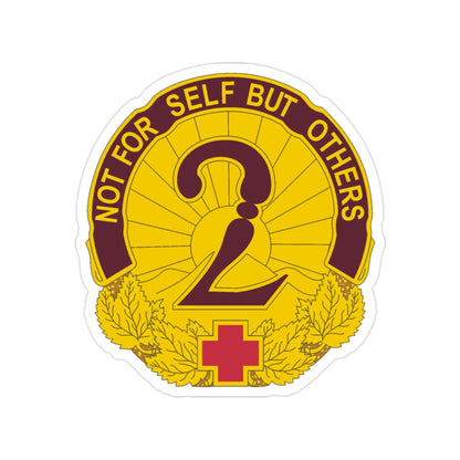 2 General Hospital (U.S. Army) Transparent STICKER Die-Cut Vinyl Decal-2 Inch-The Sticker Space