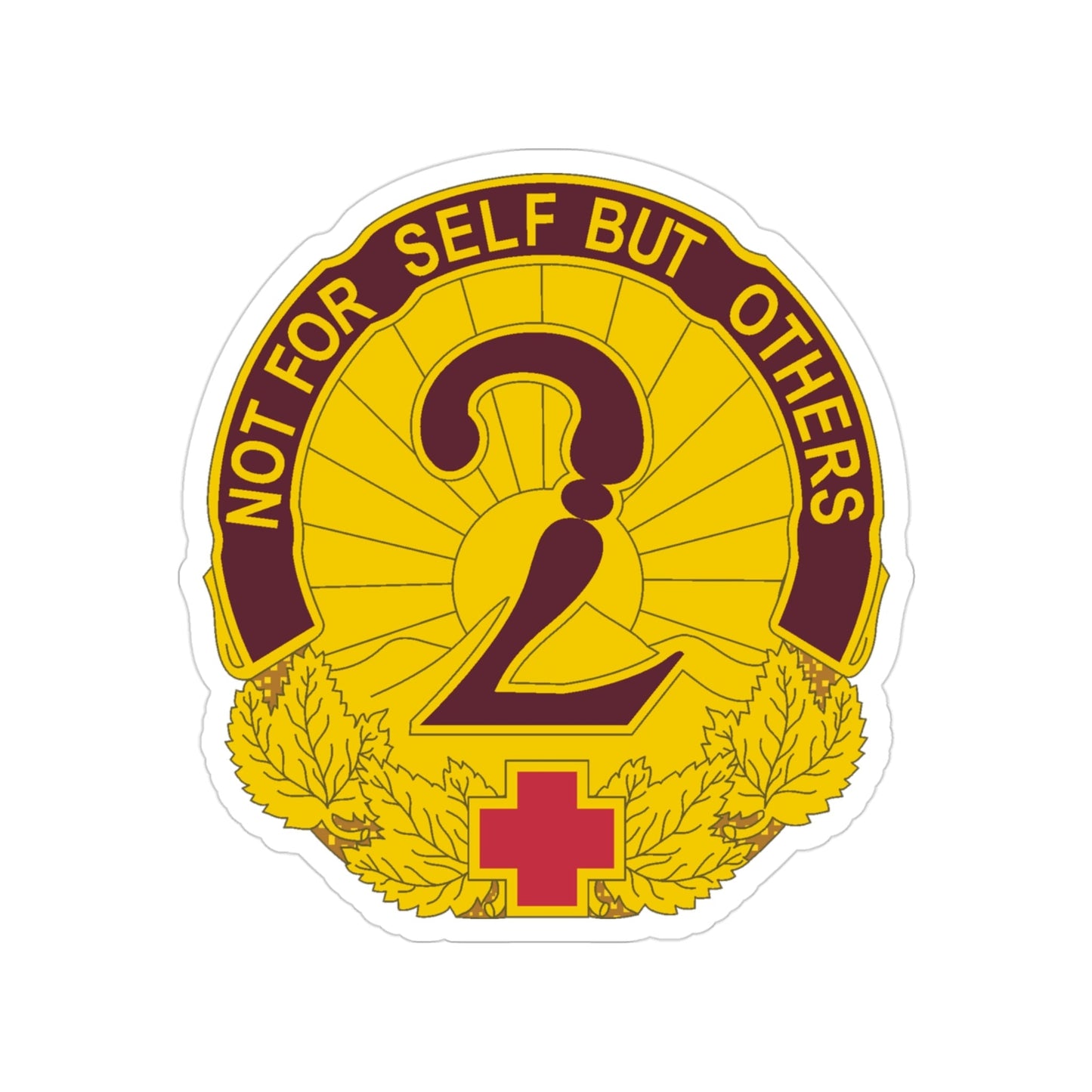 2 General Hospital (U.S. Army) Transparent STICKER Die-Cut Vinyl Decal-3 Inch-The Sticker Space