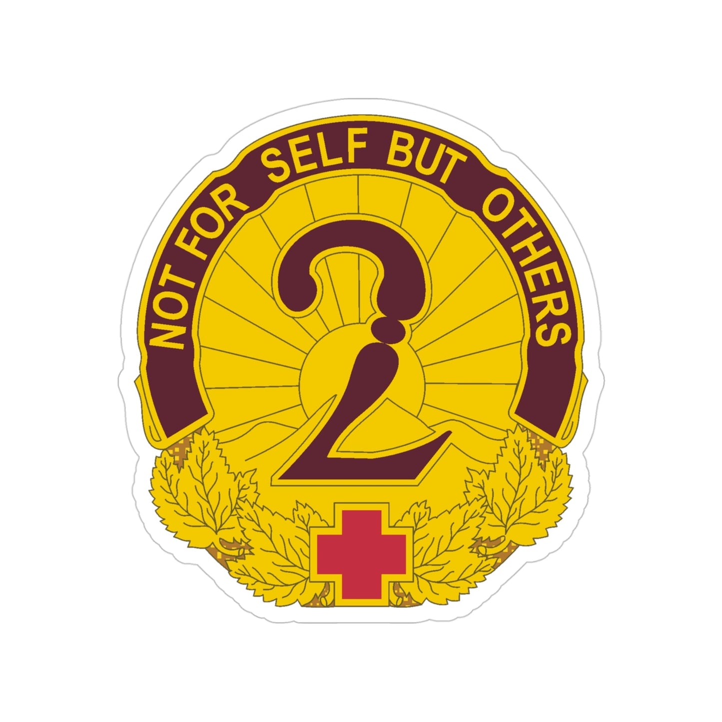 2 General Hospital (U.S. Army) Transparent STICKER Die-Cut Vinyl Decal-4 Inch-The Sticker Space