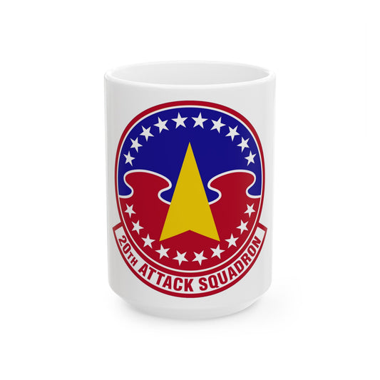 20 Attack Squadron ACC (U.S. Air Force) White Coffee Mug-15oz-The Sticker Space
