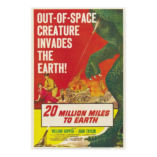 20 MILLION MILES TO EARTH 1957 - Paper Movie Poster-24″ x 36″ (Vertical)-The Sticker Space