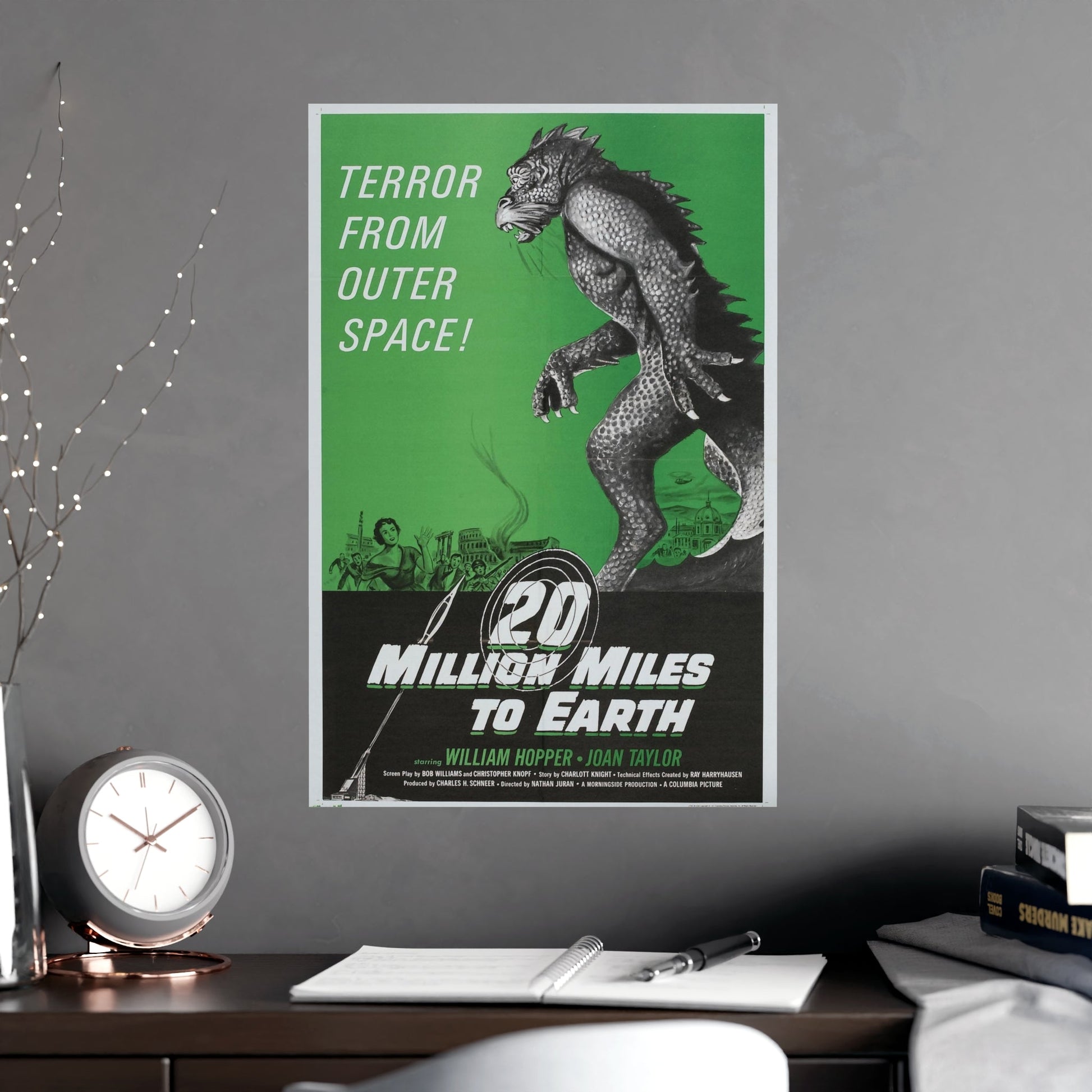 20 MILLION MILES TO EARTH (3) 1957 - Paper Movie Poster-The Sticker Space