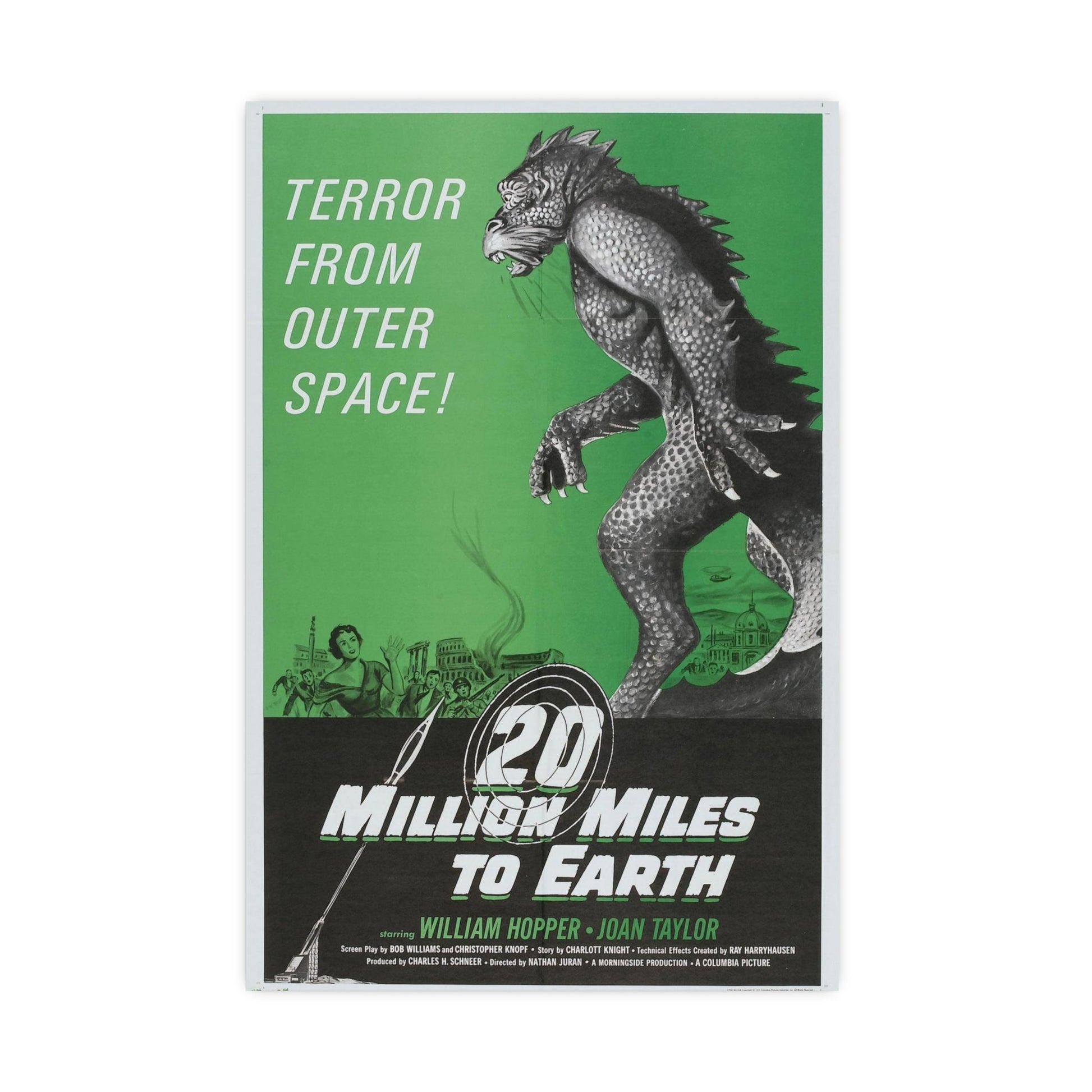 20 MILLION MILES TO EARTH (3) 1957 - Paper Movie Poster-20″ x 30″ (Vertical)-The Sticker Space