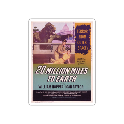 20 MILLION MILES TO EARTH (4) 1957 Movie Poster STICKER Vinyl Die-Cut Decal-6 Inch-The Sticker Space