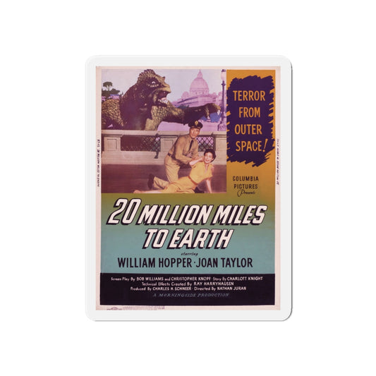 20 MILLION MILES TO EARTH (4) Movie Poster - Die-Cut Magnet-6 × 6"-The Sticker Space