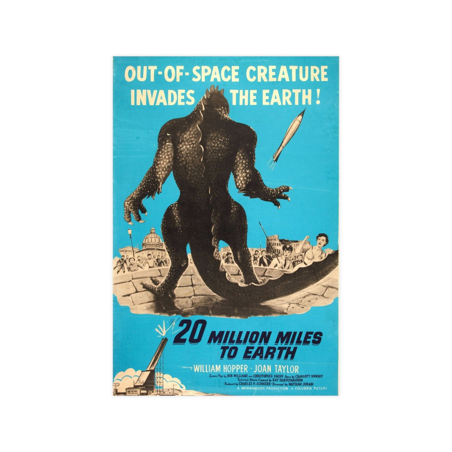20 MILLION MILES TO EARTH (5) 1957 - Paper Movie Poster-12″ x 18″ (Vertical)-The Sticker Space