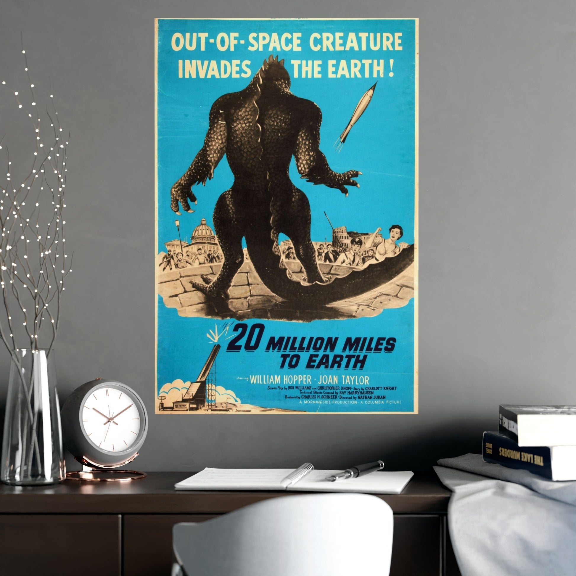 20 MILLION MILES TO EARTH (5) 1957 - Paper Movie Poster-The Sticker Space