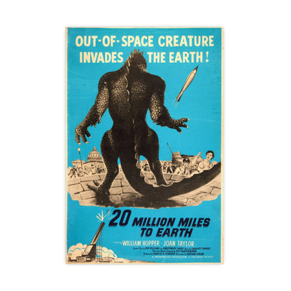 20 MILLION MILES TO EARTH (5) 1957 - Paper Movie Poster-16″ x 24″ (Vertical)-The Sticker Space
