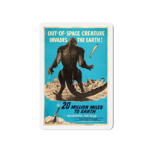 20 MILLION MILES TO EARTH (5) Movie Poster - Die-Cut Magnet-6 × 6"-The Sticker Space