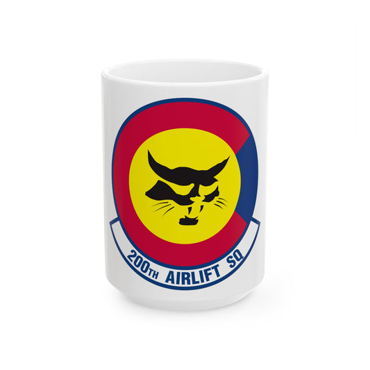 200 Airlift Squadron (U.S. Air Force) White Coffee Mug-15oz-The Sticker Space