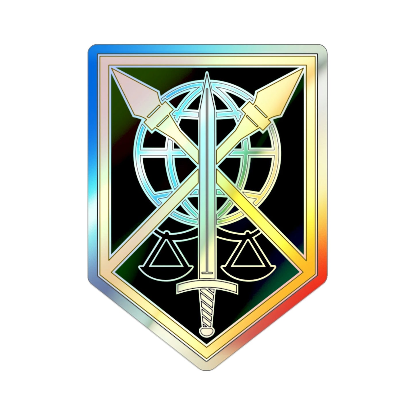 200 Military Police Command (U.S. Army) Holographic STICKER Die-Cut Vinyl Decal-2 Inch-The Sticker Space
