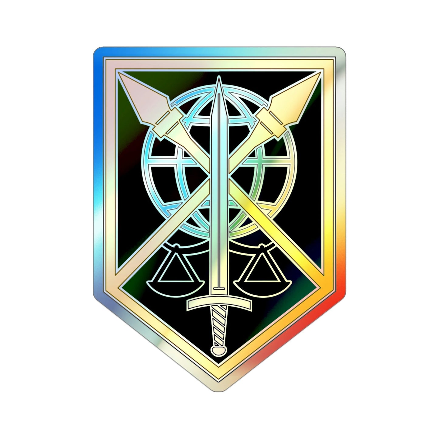 200 Military Police Command (U.S. Army) Holographic STICKER Die-Cut Vinyl Decal-3 Inch-The Sticker Space