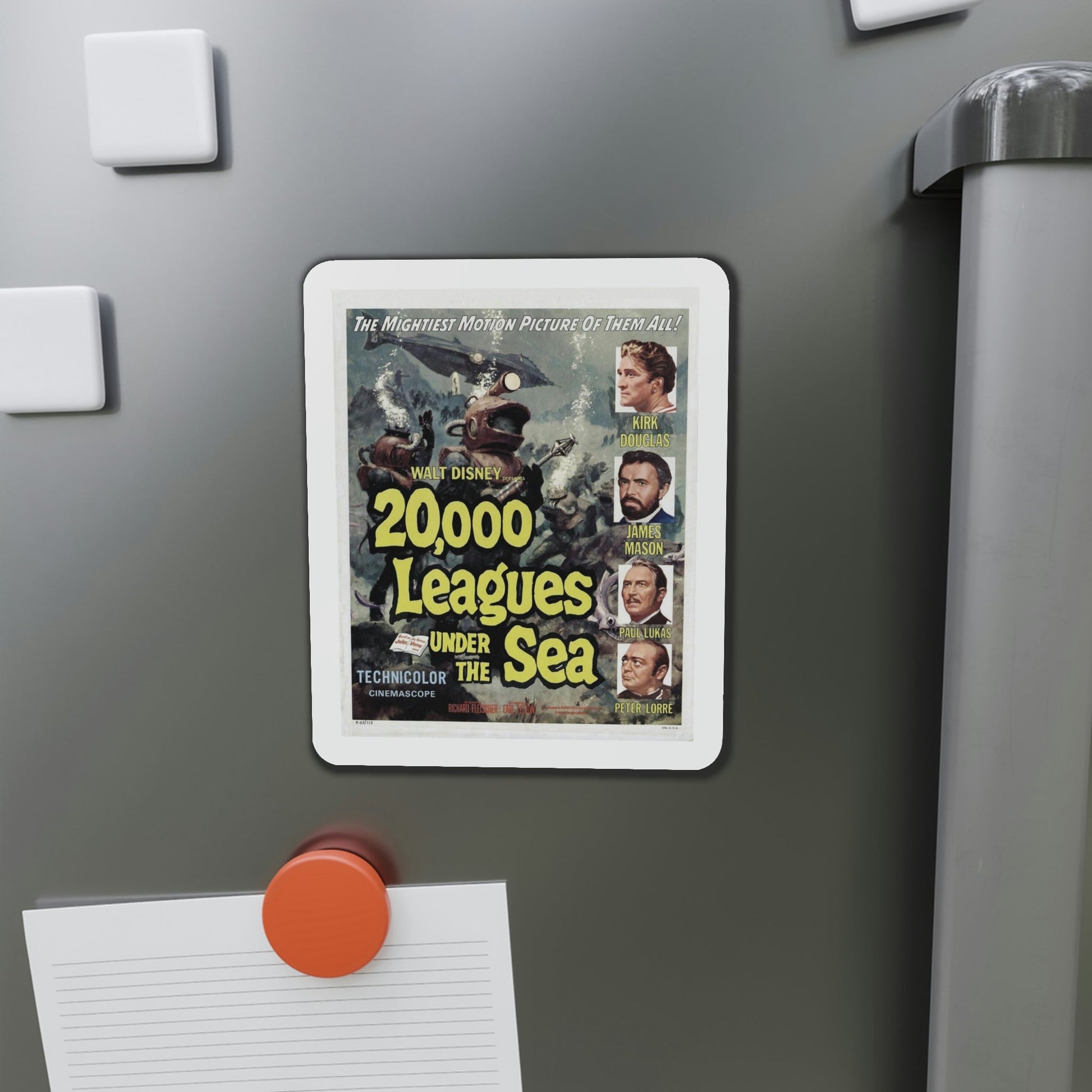 20000 Leagues Under the Sea 1954 Movie Poster Die-Cut Magnet-The Sticker Space