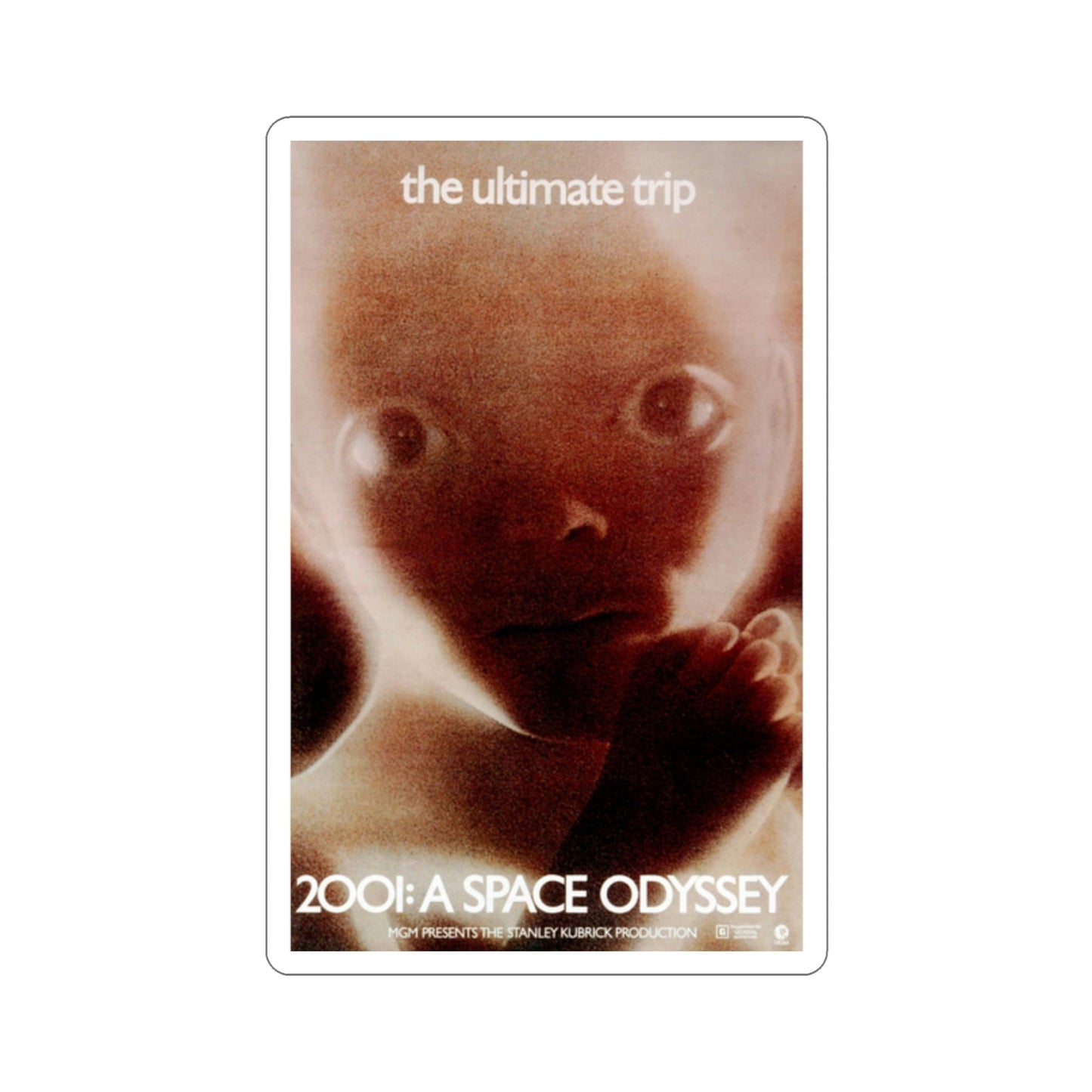 2001 A Space Odyssey 1968 Movie Poster STICKER Vinyl Die-Cut Decal-2 Inch-The Sticker Space