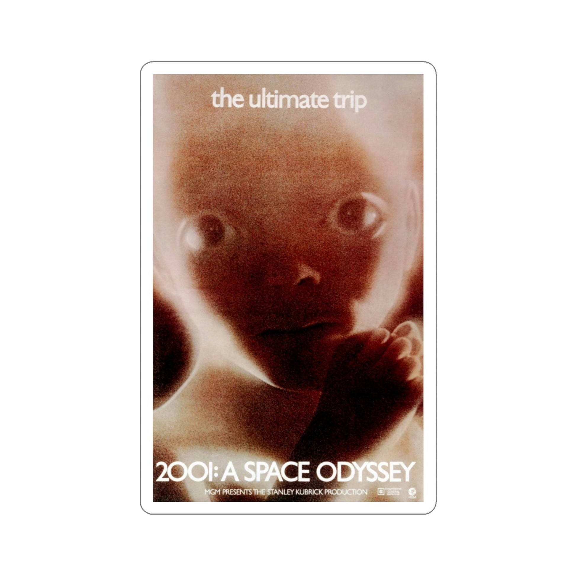 2001 A Space Odyssey 1968 Movie Poster STICKER Vinyl Die-Cut Decal-3 Inch-The Sticker Space