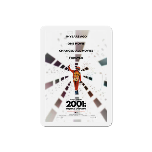 2001 A Space Odyssey 1968 v2 Movie Poster Die-Cut Magnet-2 Inch-The Sticker Space