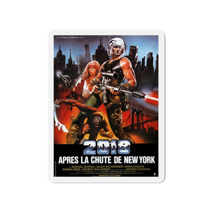 2019 - AFTER THE FALL OF NEW YORK 1983 Movie Poster - Die-Cut Magnet-4" x 4"-The Sticker Space
