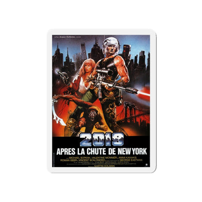 2019 - AFTER THE FALL OF NEW YORK 1983 Movie Poster - Die-Cut Magnet-5" x 5"-The Sticker Space