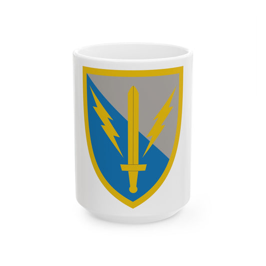 201st Expeditionary Military Intelligence Brigade (U.S. Army) White Coffee Mug-15oz-The Sticker Space