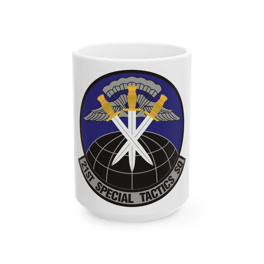 21 Special Tactics Squadron AFSOC (U.S. Air Force) White Coffee Mug-15oz-The Sticker Space