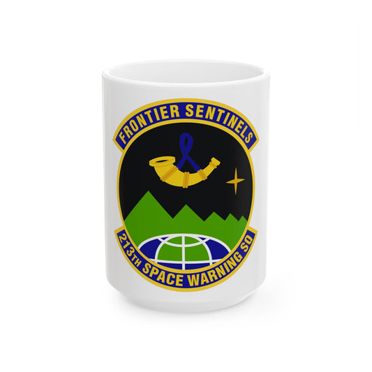 213th Space Warning Squadron (U.S. Air Force) White Coffee Mug-15oz-The Sticker Space