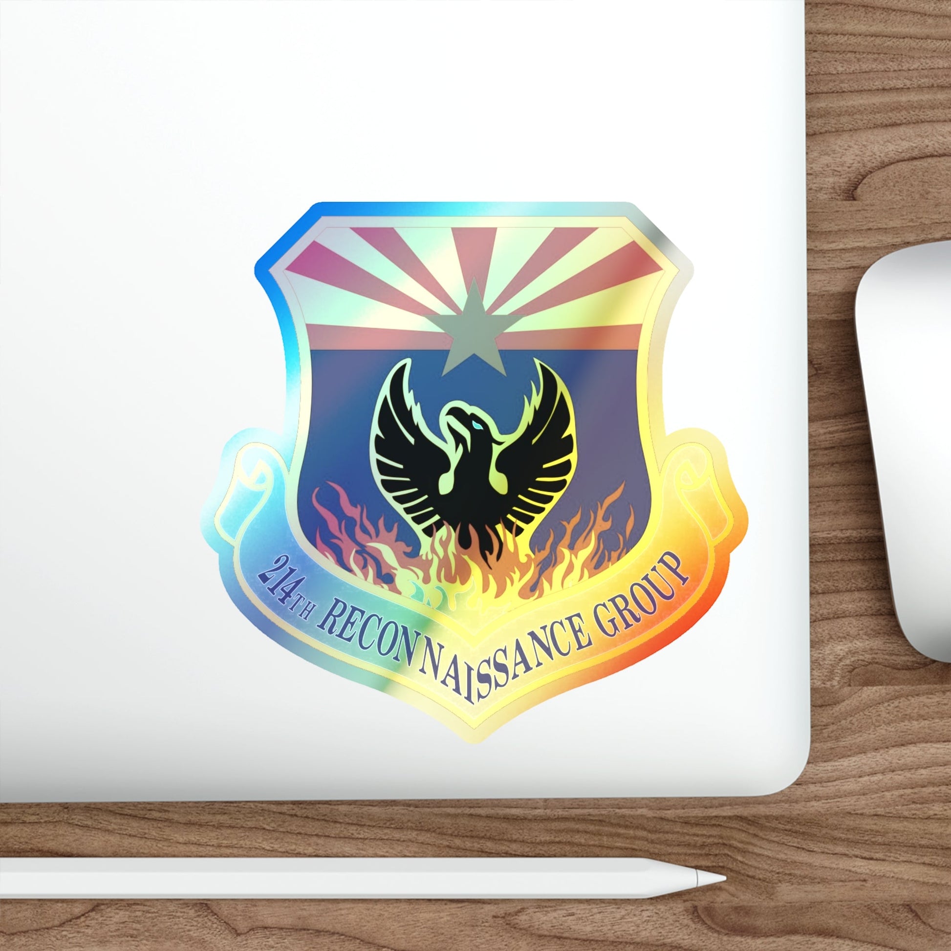 214th Reconnaissance Group (U.S. Air Force) Holographic STICKER Die-Cut Vinyl Decal-The Sticker Space