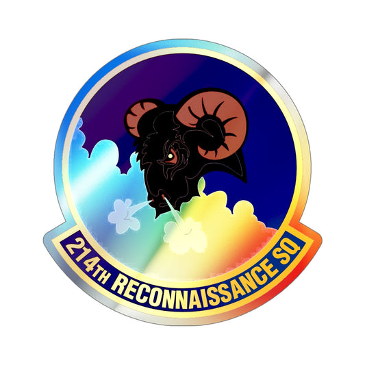 214th Reconnaissance Squadron (U.S. Air Force) Holographic STICKER Die-Cut Vinyl Decal-6 Inch-The Sticker Space