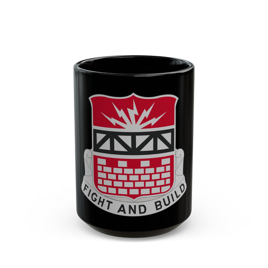 216 Engineer Battalion (U.S. Army) Black Coffee Mug-15oz-The Sticker Space