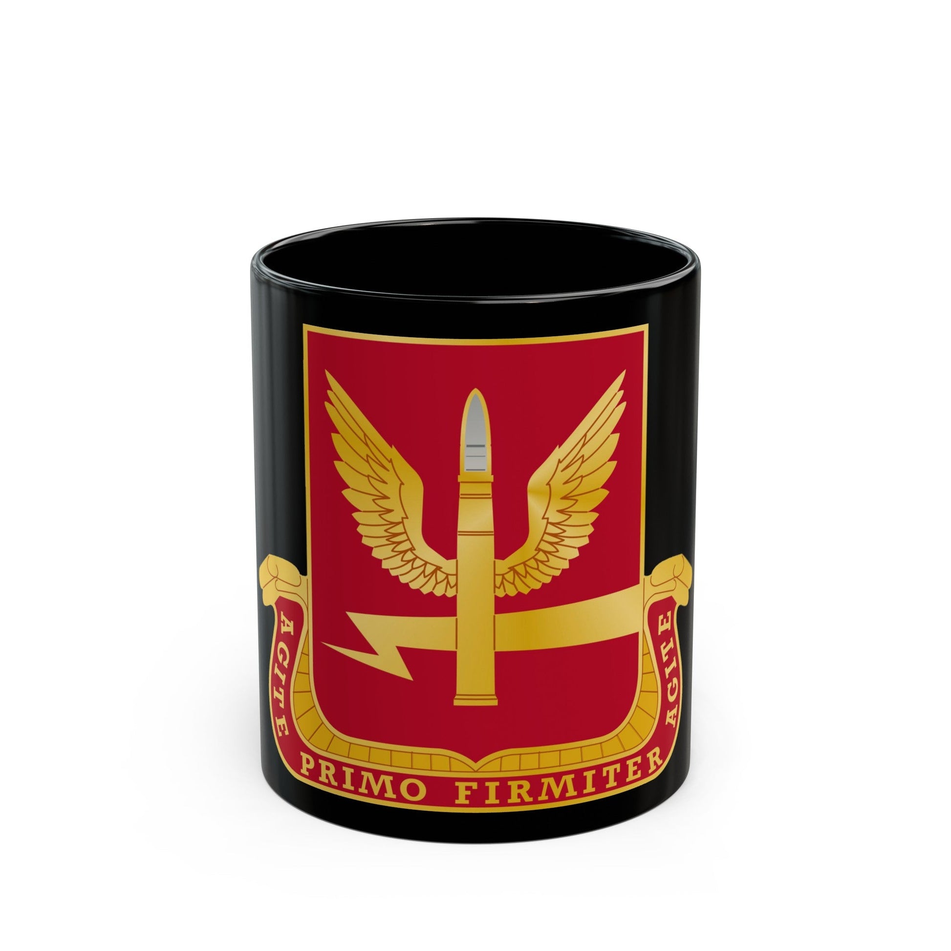 217th Antiaircraft Artillery Battalion (U.S. Army) Black Coffee Mug-11oz-The Sticker Space