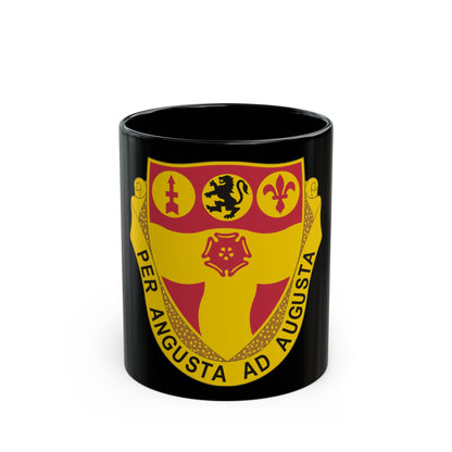 218th Field Artillery Regiment (U.S. Army) Black Coffee Mug-11oz-The Sticker Space