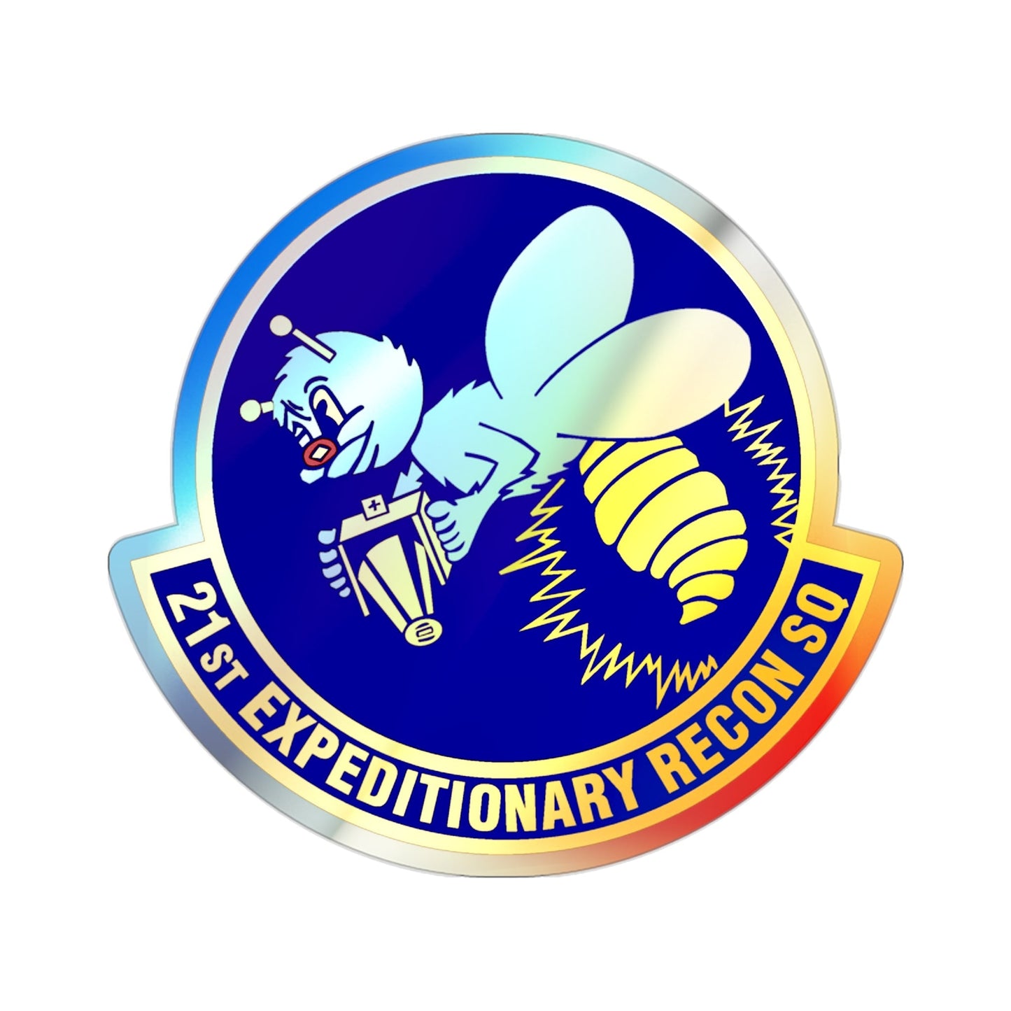 21st Expeditionary Reconnaissance Squadron (U.S. Air Force) Holographic STICKER Die-Cut Vinyl Decal-2 Inch-The Sticker Space