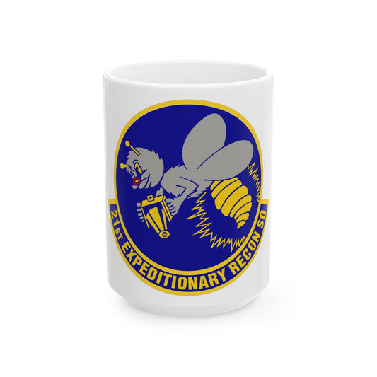 21st Expeditionary Reconnaissance Squadron (U.S. Air Force) White Coffee Mug-15oz-The Sticker Space