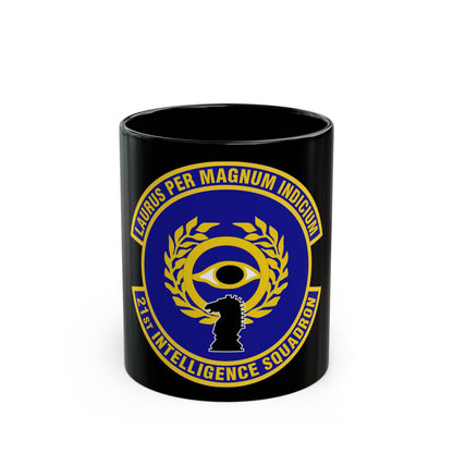 21st Intelligence Squadron (U.S. Air Force) Black Coffee Mug-11oz-The Sticker Space