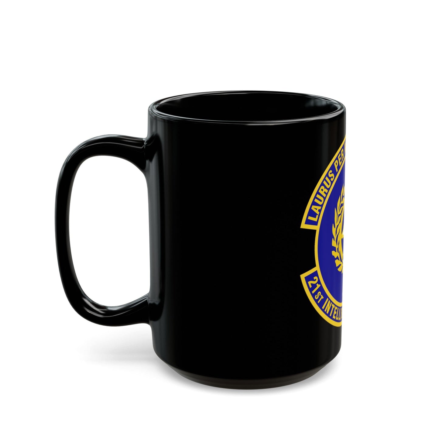 21st Intelligence Squadron (U.S. Air Force) Black Coffee Mug-The Sticker Space