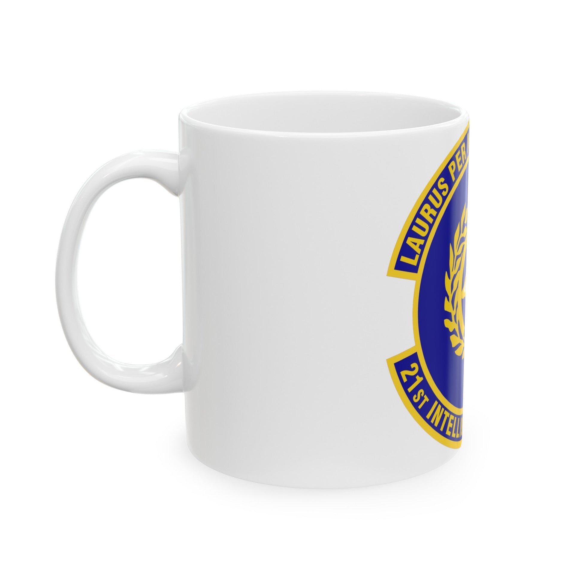 21st Intelligence Squadron (U.S. Air Force) White Coffee Mug-The Sticker Space