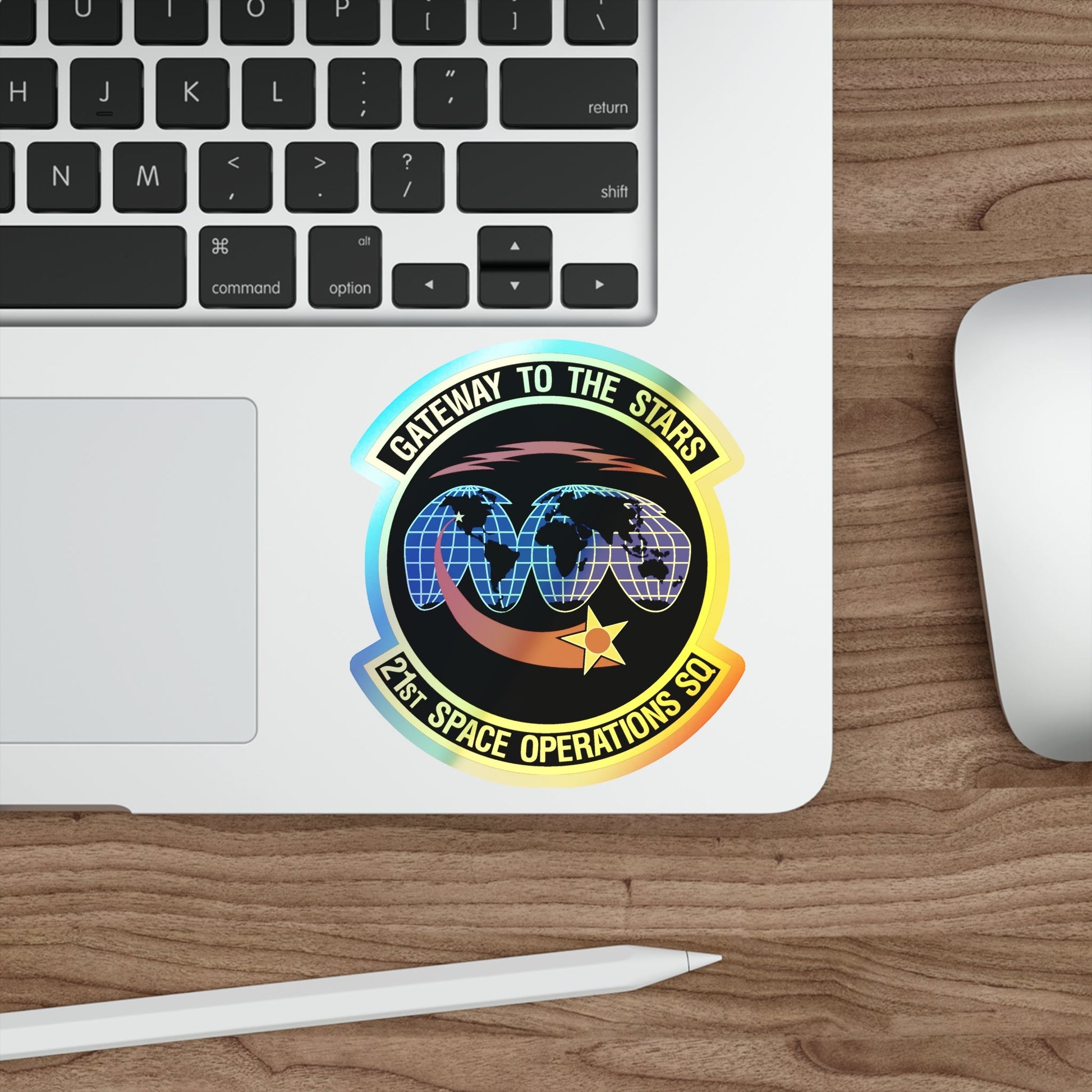 21st Space Operations Squadron (U.S. Air Force) Holographic STICKER Die-Cut Vinyl Decal-The Sticker Space