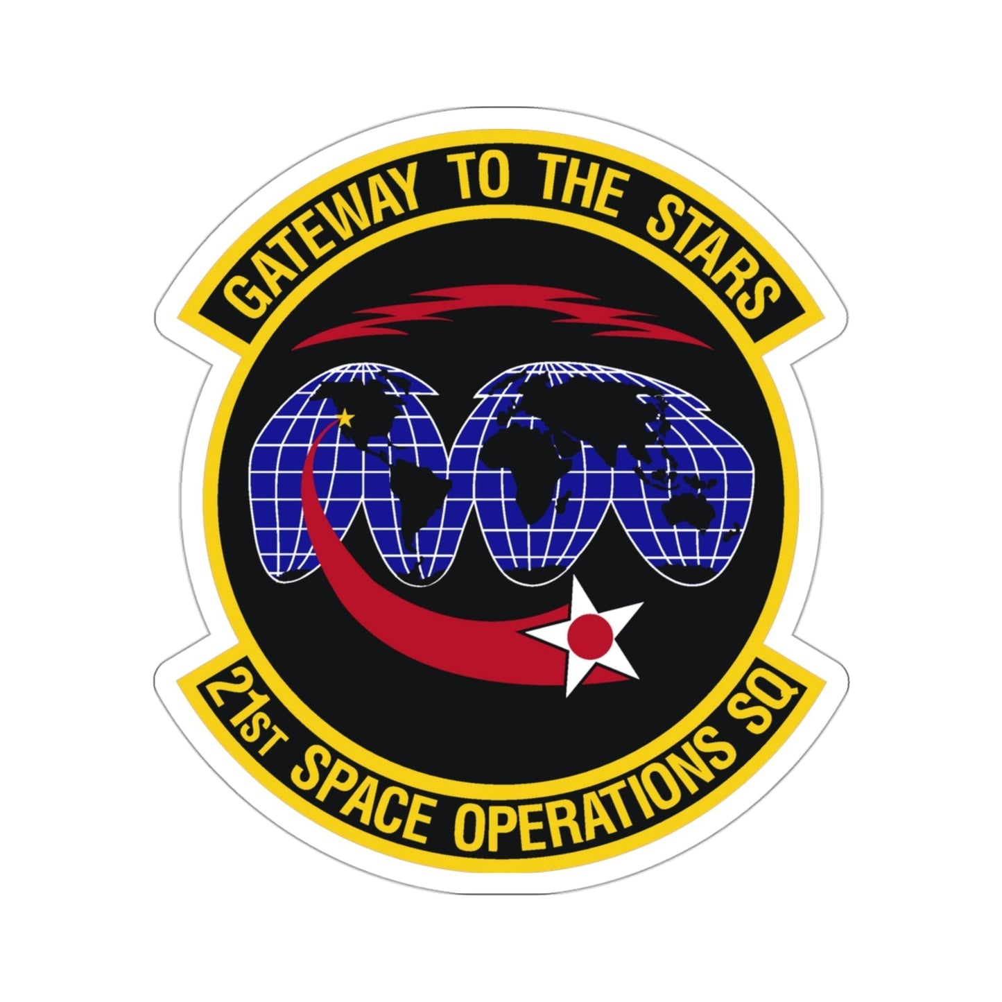 21st Space Operations Squadron (U.S. Air Force) STICKER Vinyl Die-Cut Decal-3 Inch-The Sticker Space