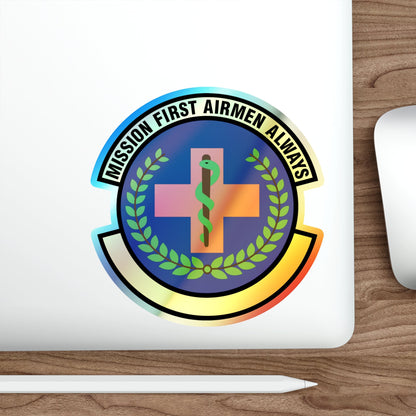 22 Healthcare Operations Squadron AMC (U.S. Air Force) Holographic STICKER Die-Cut Vinyl Decal-The Sticker Space