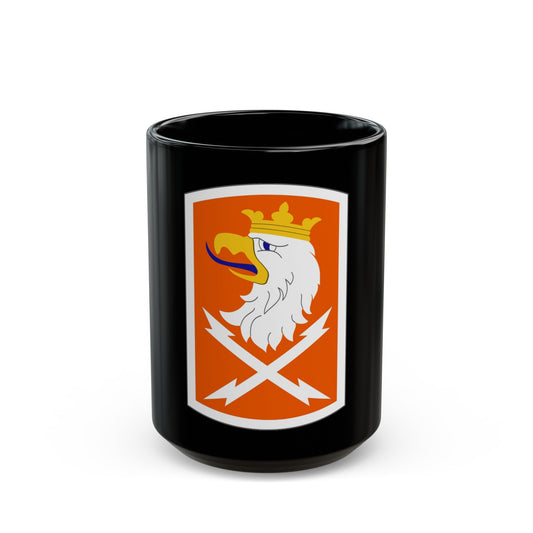 22 Signal Brigade (U.S. Army) Black Coffee Mug-15oz-The Sticker Space