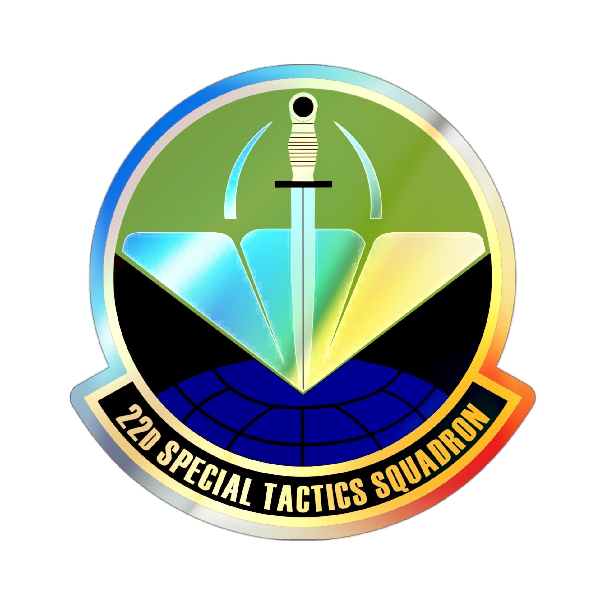 22 Special Tactics Sq AFSOC (U.S. Air Force) Holographic STICKER Die-Cut Vinyl Decal-3 Inch-The Sticker Space