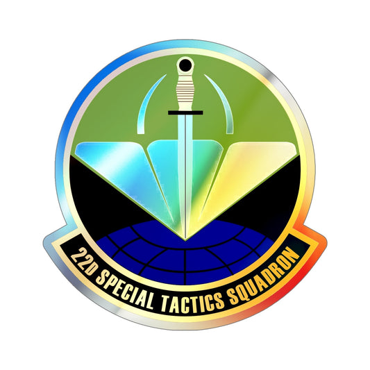 22 Special Tactics Sq AFSOC (U.S. Air Force) Holographic STICKER Die-Cut Vinyl Decal-6 Inch-The Sticker Space