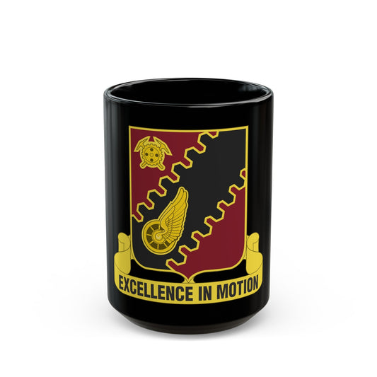 220th Transportation Battalion (U.S. Army) Black Coffee Mug-15oz-The Sticker Space