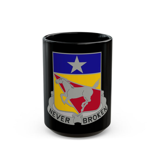 221 Cavalry Regiment (U.S. Army) Black Coffee Mug-15oz-The Sticker Space