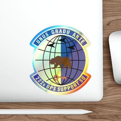 222d Operations Support Squadron (U.S. Air Force) Holographic STICKER Die-Cut Vinyl Decal-The Sticker Space