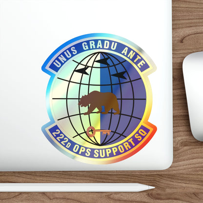 222d Operations Support Squadron (U.S. Air Force) Holographic STICKER Die-Cut Vinyl Decal-The Sticker Space