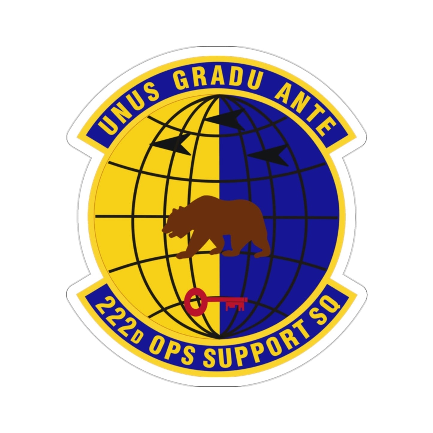 222d Operations Support Squadron (U.S. Air Force) STICKER Vinyl Die-Cut Decal-2 Inch-The Sticker Space