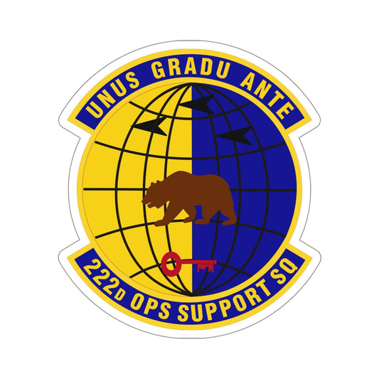 222d Operations Support Squadron (U.S. Air Force) STICKER Vinyl Die-Cut Decal-6 Inch-The Sticker Space
