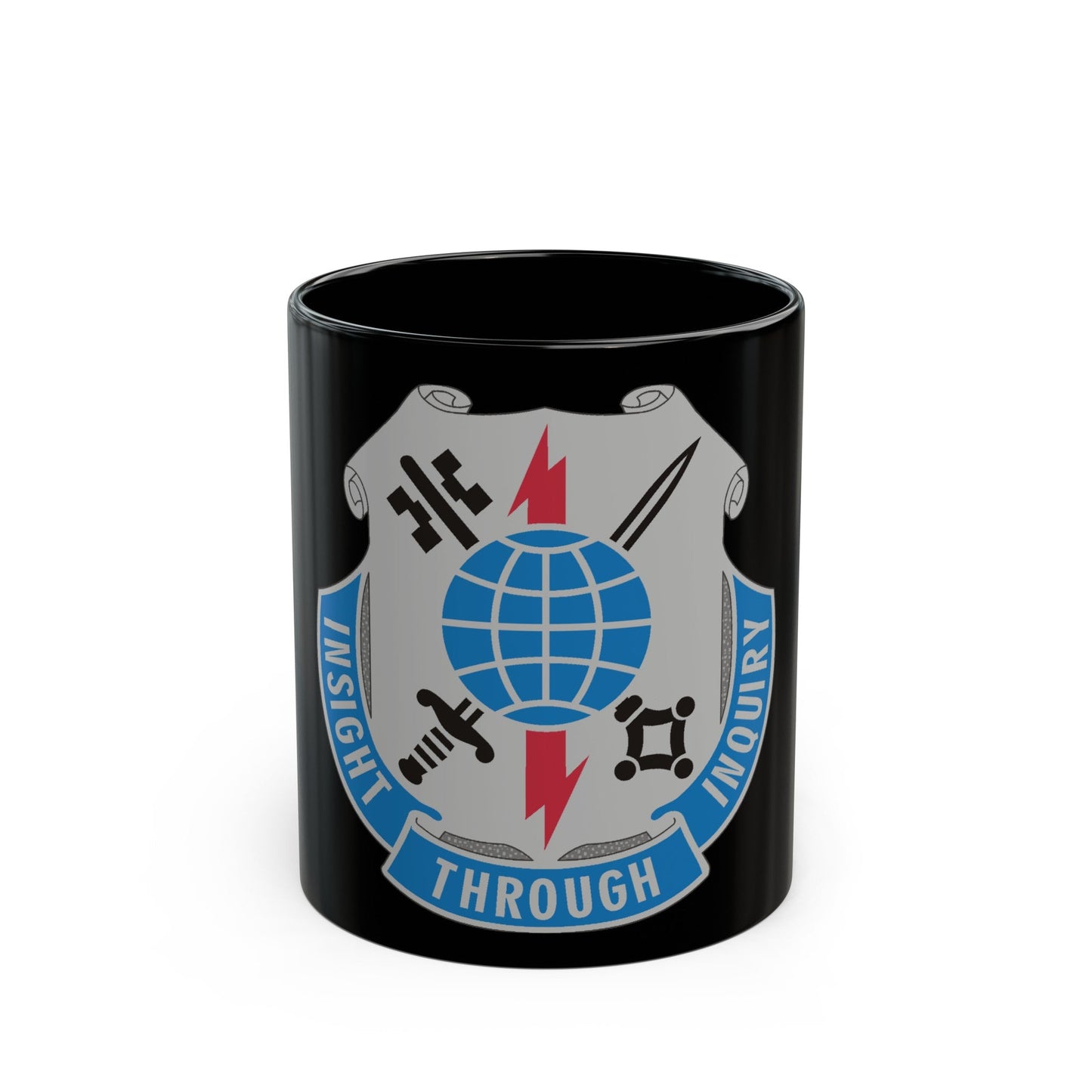 223 Military Intelligence Battalion (U.S. Army) Black Coffee Mug-11oz-The Sticker Space